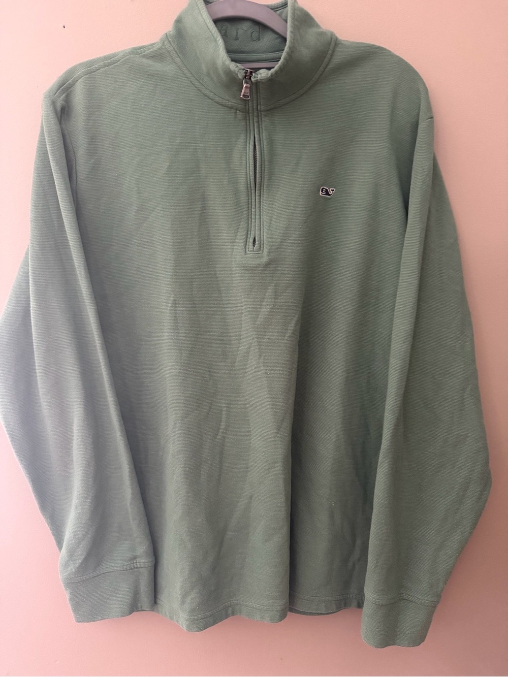 Vineyard Vines Sage Green 1/4 Zip Sweater